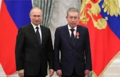 Šéf ruské ropné společnosti Lukoil Ravil Maganov a ruský prezident Vladimir Putin