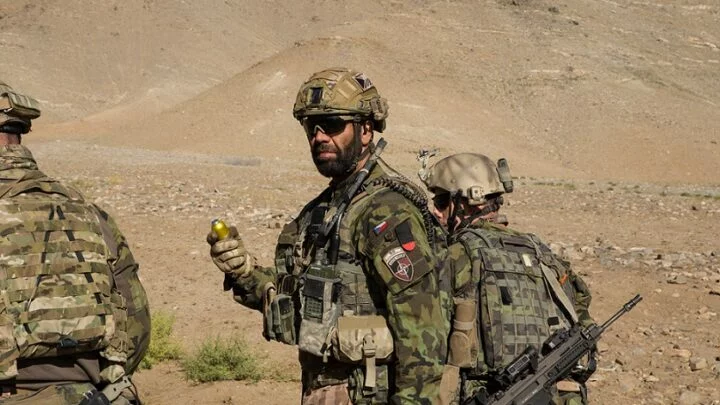 Rotný Milan Cisár jako voják Armády České republiky v Afghánistánu (2018)