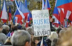 Demonstrace antisystémových sil na Václavském náměstí 28. 10. 2022