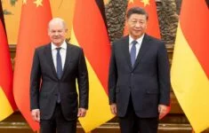 Německý spolkový kancléř Olaf Scholz na návštěvě komunistické Číny (2022)