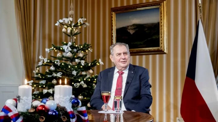 Prezident Miloš Zeman během svého posledního vánočního poselství.