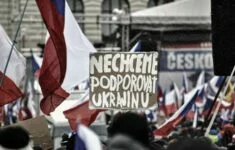 Antisystémová a proruská demonstrace v Praze (11. března 2023).
