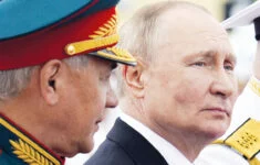 Ruský prezident Vladimir Putin a ministr obrany Sergej Šojgu.