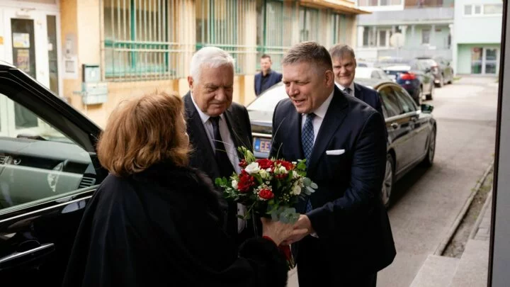 Dva proruští politici, Václav Klaus a Robert Fico.