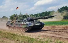 V boji bylo již údajně zaznamenáno i nasazení německých tanků Leopard. Ilustrační foto