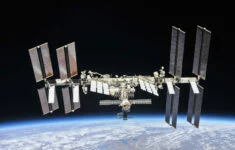 Mezinárodní vesmírná stanice.