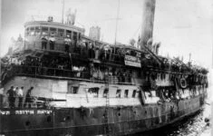 Parní loď Exodus s židovskými uprchlíky z Evropy (1947).