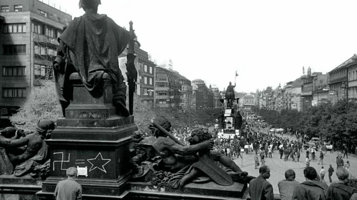 Václavské náměstí v srpnu 1968