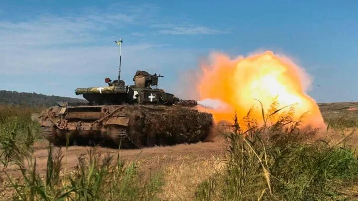 Ukrajinský tank, ilustrační foto.
