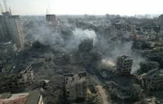 Část Gazy zničená po akcích izraelské armády, ilustrační foto