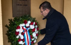 Primátor Karviné Jan Wolf (SOCDEM) položil 17. listopadu věnec u památníku obětem politické perzekuce s chybnou trikolorou.