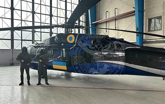 Vrtulník Black Hawk ve službách Ukrajinské vojenské rozvědky GUR (únor 2023)
