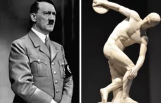 Hitler a socha, o kterou se teď vede spor
