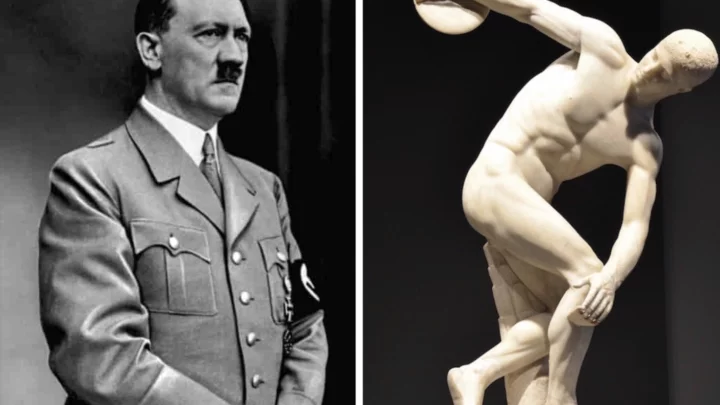Hitler a socha, o kterou se teď vede spor