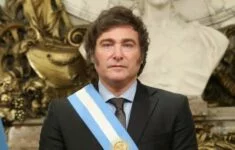 Argentinský prezident Javier Milei krátce po inauguraci.