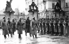 Adolf Hitler při návštěvě Prahy v polovině března roku 1939.