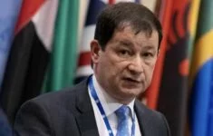Zástupce ruského velvyslance při OSN Dmitrij Poljanskij.
