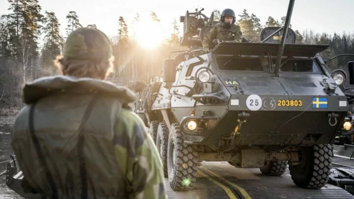 Švédští vojáci v základním výcviku, ilustrační foto