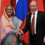 Bangladéšská premiérka Hasína Vadžídová a ruský diktátor Putin.