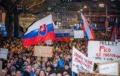 Protivládní protest v Bratislavě