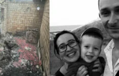 Olhu našli jak svírá v náručí své dítě. Při útoku na Charkov zemřel i její manžel a další dvě děti.