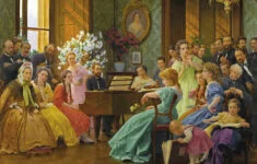 Obraz Bedřich Smetana mezi svými přáteli roku 1865 namaloval v roce 1923 český malíř František Dvořák. 