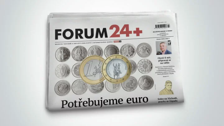 Titulní strana břeunového vydání měsíčníku FORUM 24+