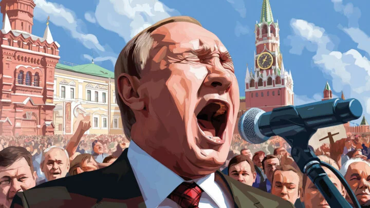 Vladimir Putin zpívající - upraveno pomocí AI