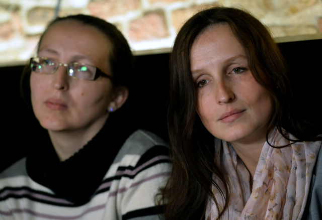 Eva Michaláková a její sestra Zuzana Sovková , která také usilovala o svěření chlapců do péče. (ČTK)
