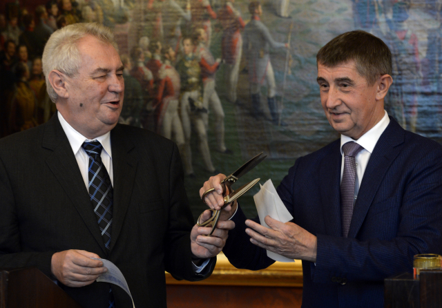 Miloš Zeman, Andrej Babiš (ANO)  (ČTK)