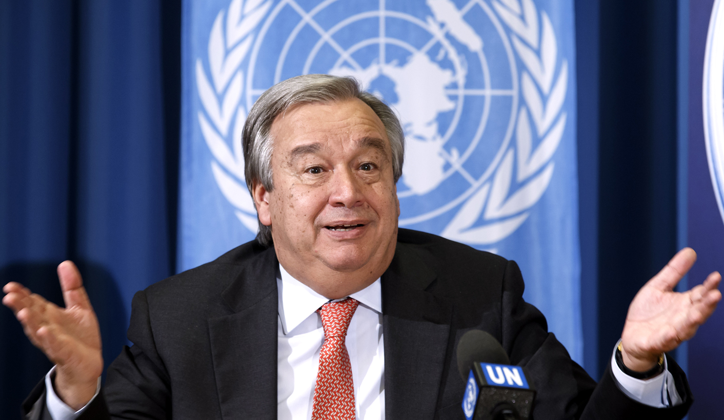 Generální tajemník OSN António Guterres (Daily Maverick)