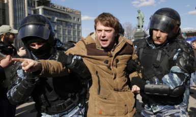 Demonstrace v Rusku. Ilustrační foto (ČTK)