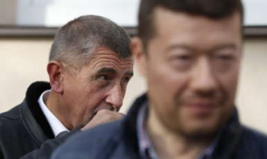 Andrej Babiš a Tomio Okamura. (ČTK)