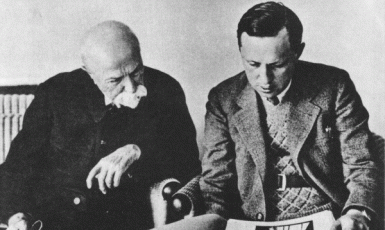 Dva Evropané - T. G. Masaryk a Karel Čapek (Wikimedia)