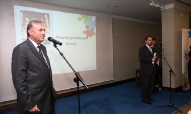 Mirek Topolánek (vlevo) a Martin Říman (Úřad vlády České republiky)
