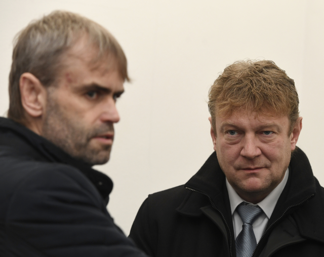 Bývalí policisté ÚOOZ Robert Šlachta a Jiří Komárek (ČTK)
