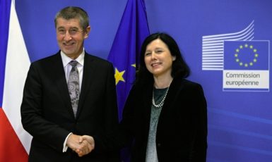 Andrej Babiš a Věra Jourová (ČTK)
