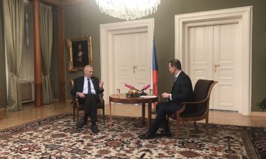 Miloš Zeman a Jaromír Soukup (Twitter)