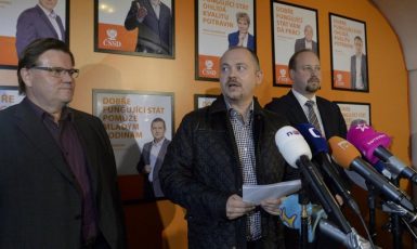 Zdeněk Škromach, Michal Hašek, Jeroným Tejc (ČTK)