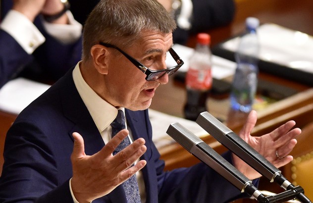 Andrej Babiš v Poslanecké sněmovně (ČTK)