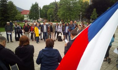 Protibabišovská demonstrace v Lovosicích (Michal Závada)