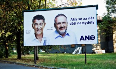 Andrej Babiš a Jiří Zlatuška v kampani ANO v roce 2013
 (ČTK)