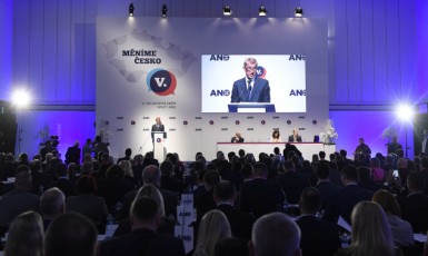 Předseda hnutí ANO Andrej Babiš na celostátním sněmu ANO 17. února 2019 v Praze (ČTK)