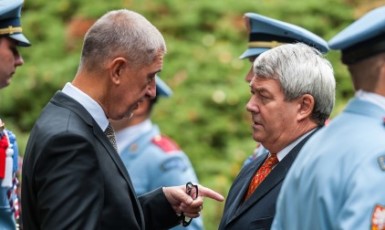 Tehdejší předseda vlády Andrej Babiš a předseda KSČM Vojtěch Filip  (ČTK)