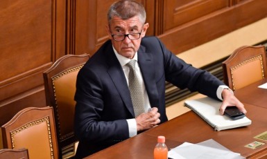 Premiér Andrej Babiš na schůzi poslanecké sněmovny  (ČTK)