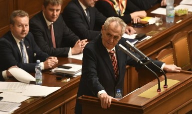 Prezident Miloš Zeman v Poslanecké sněmovně (ČTK)