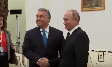 Viktor Orbán a Vladimir Putin (youtube/ Euronews)