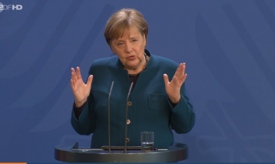 Kancléřka Angela Merkelová (Printscreen ZDF)