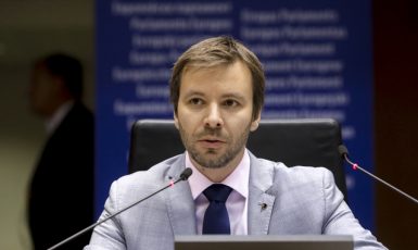 Pirátský místopředseda Evropského parlamentu Marcel Kolaja (Evropská unie)