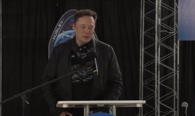 Elon Musk. (youtube/NASA)